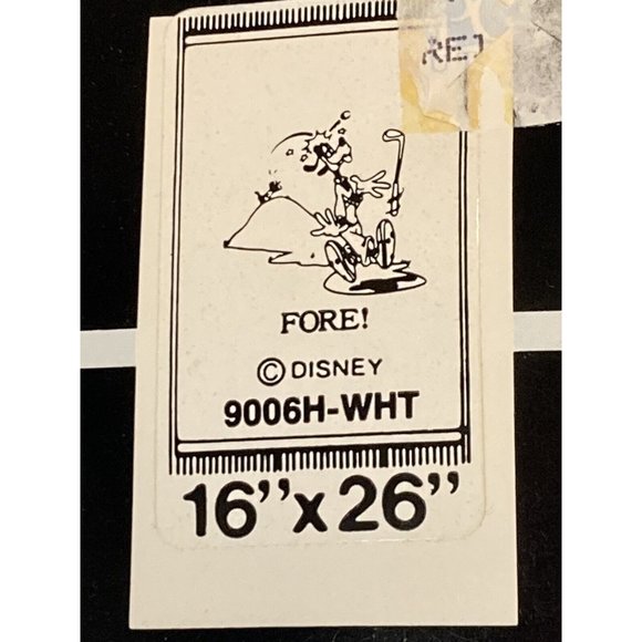 Disney Goofy Golf sport towel NIP Vintage Fore! 16x26 - Picture 2 of 6